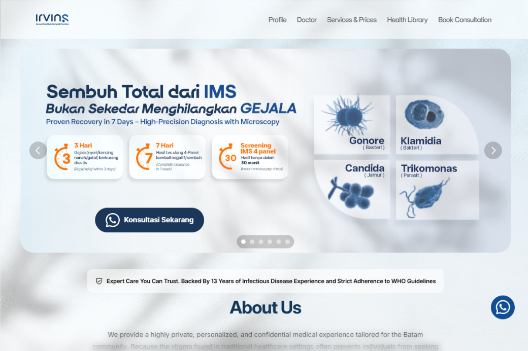 Irvins Clinic logo