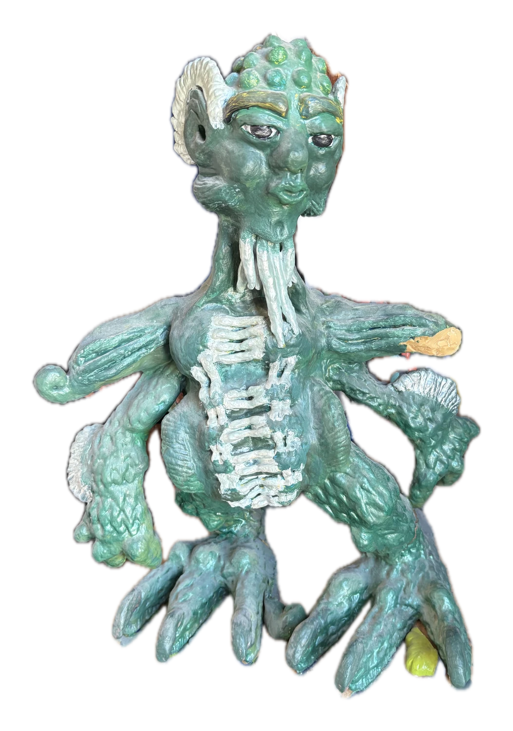 John Garcia's sculpture of Gill, the work the painting is based on