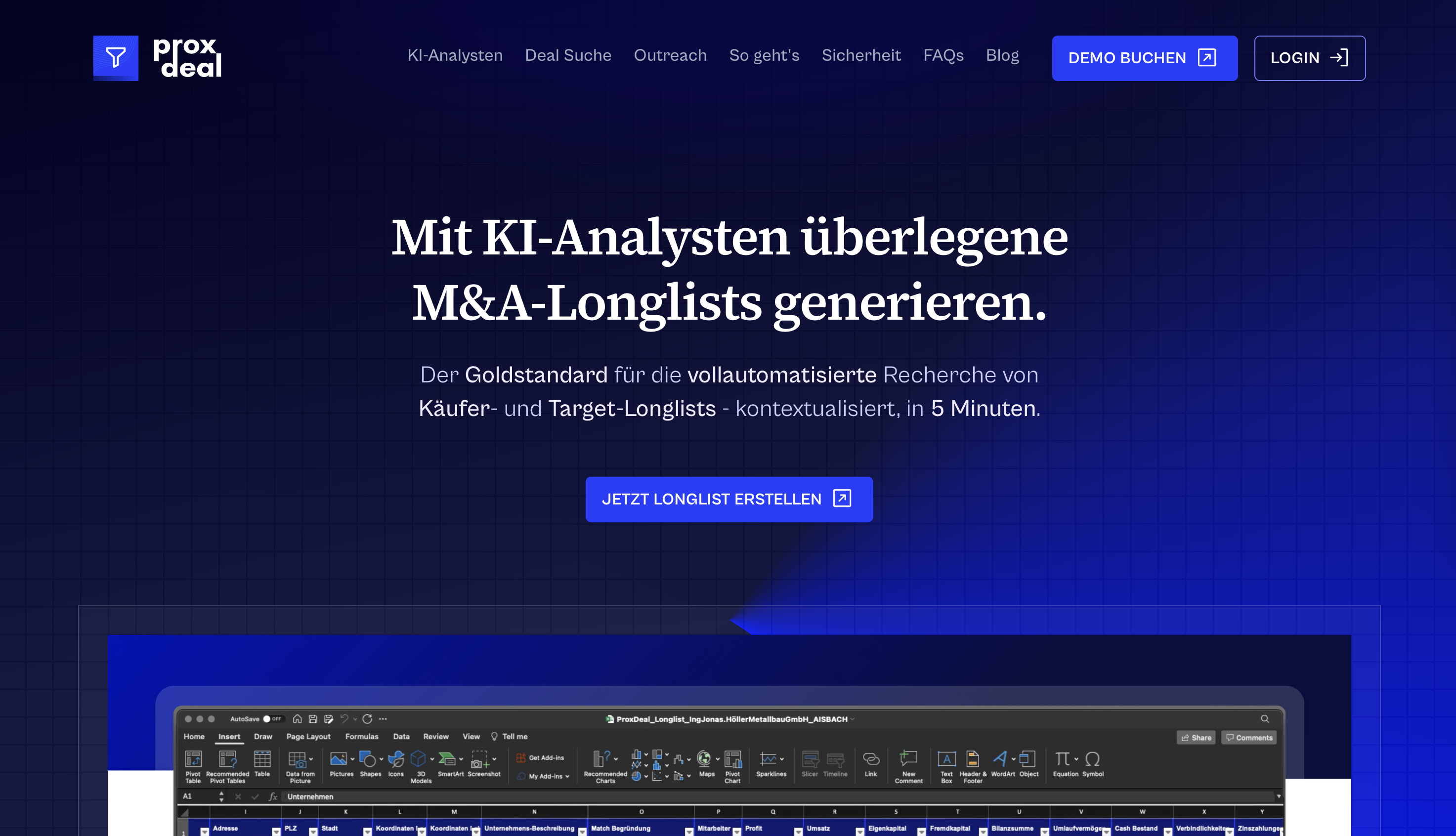 ProxDeal - KI für M&A Käufer- & Target-Recherche logo