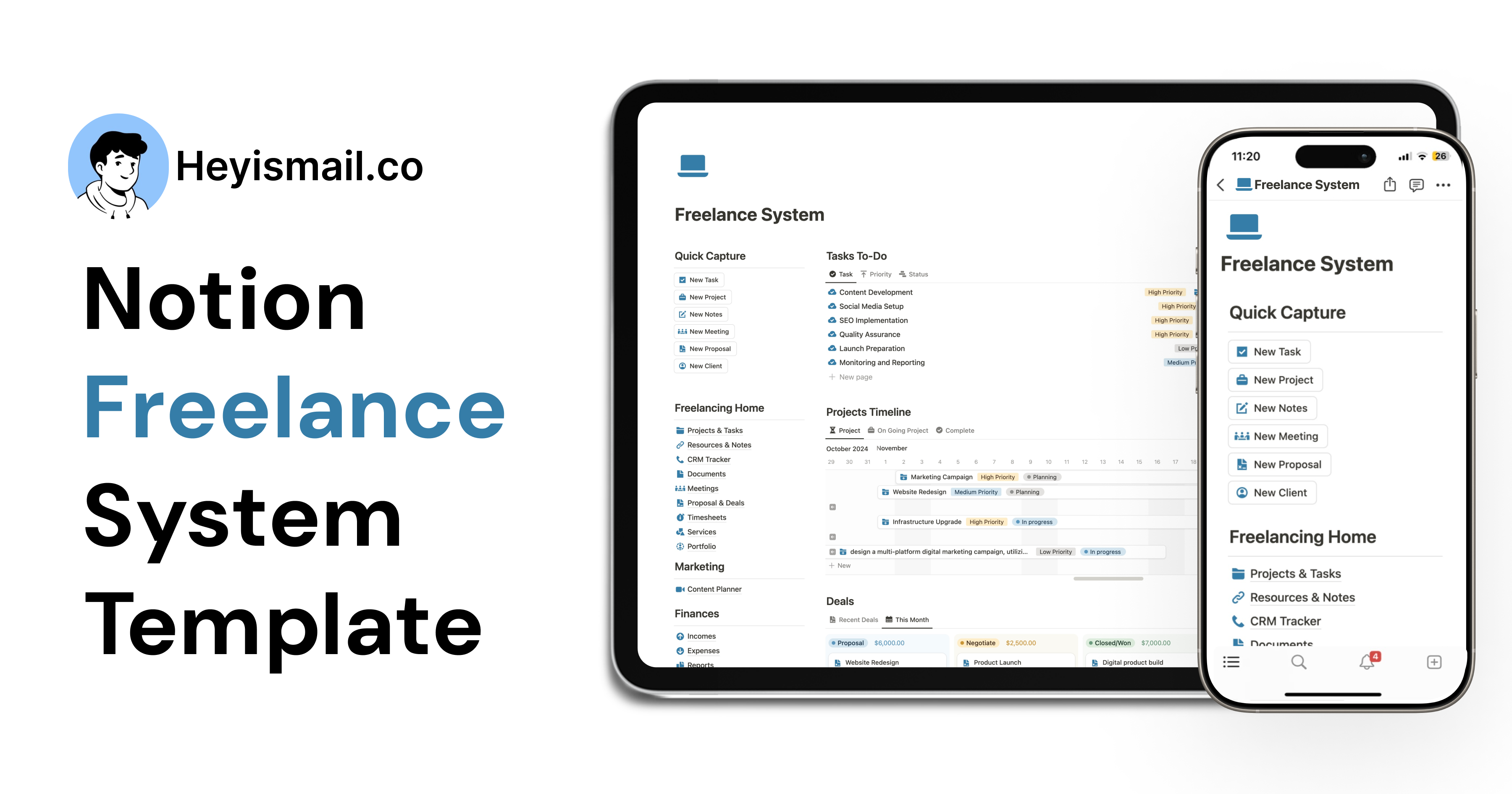 Freelance Business with Notion Template