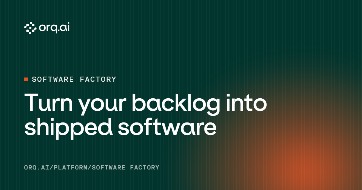 AI Software Factory: Governed AI Agents for SDLC | Orq.ai