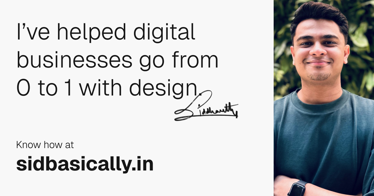 Siddharth Mehta | UX Designer in Mumbai | 2025