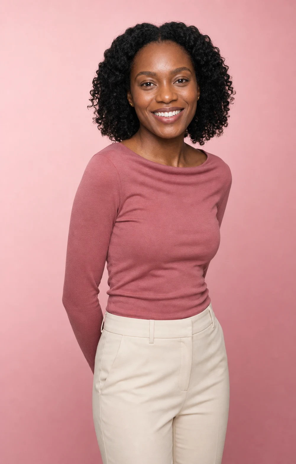 Studio portrait of Amara, recurring digital model