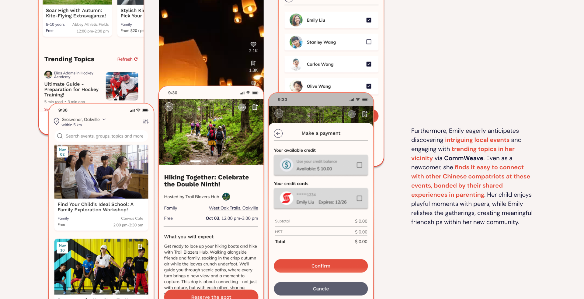 CommWeave user story — 8 slides — 5 of 8