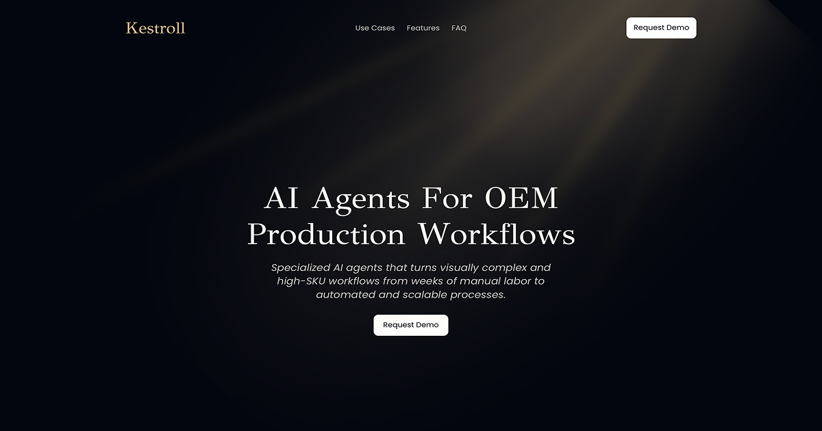 Kestroll - AI Agents For Manufacturering Operations logo