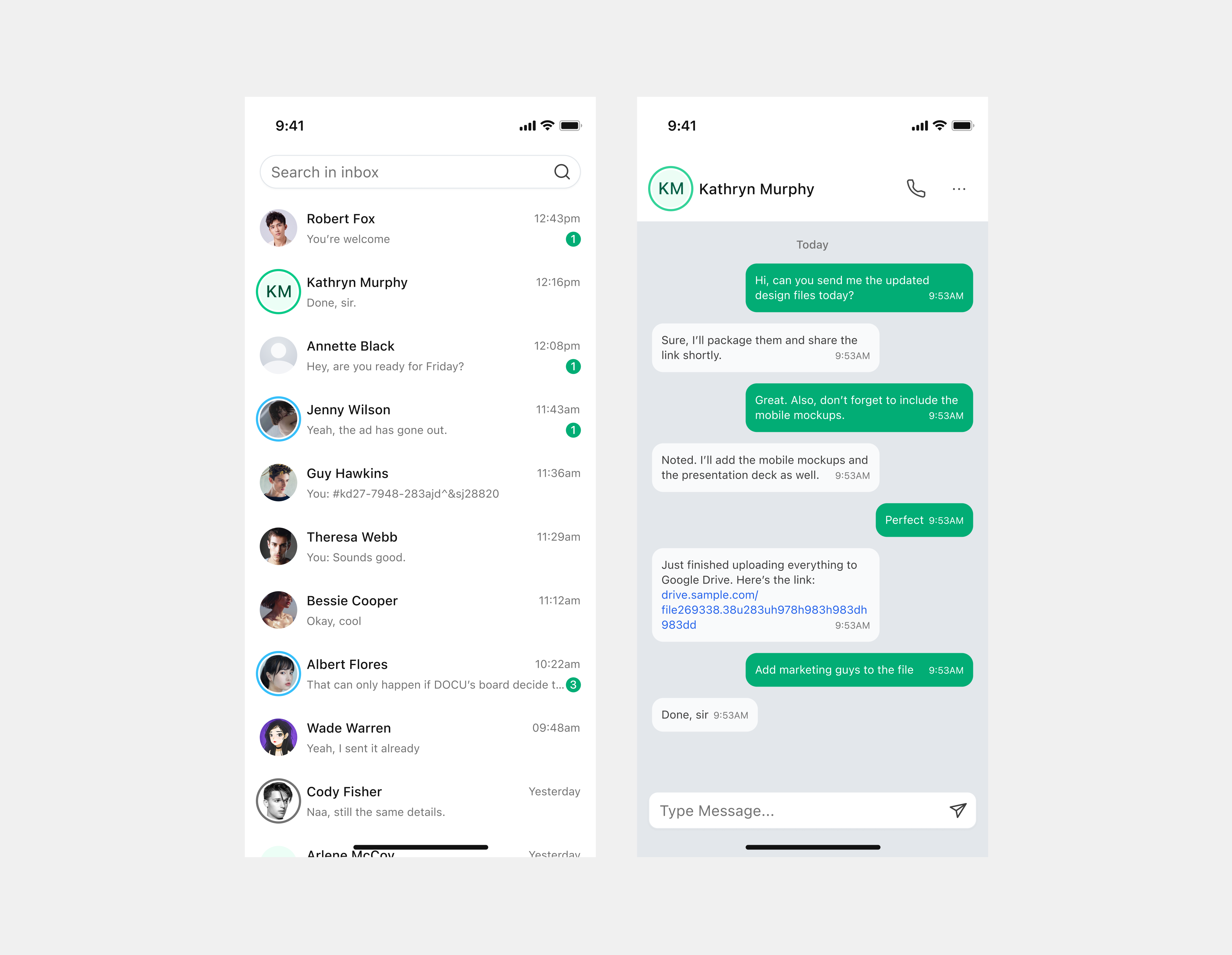 Messaging App Design