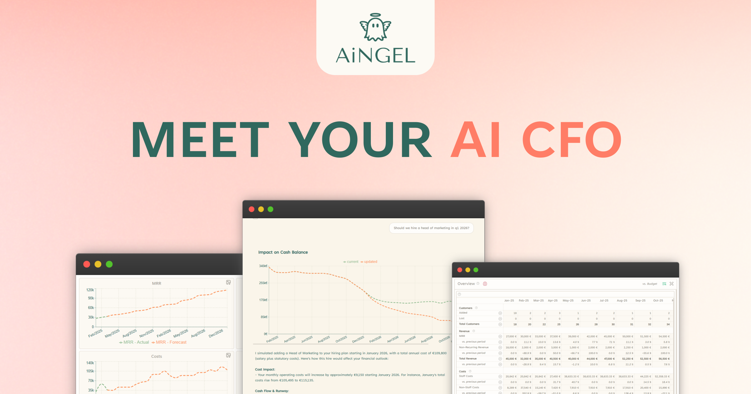 AiNGEL AI CFO for SaaS Founders logo