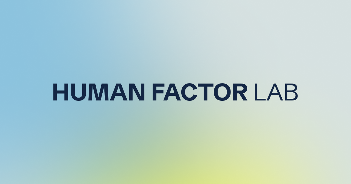 HUMAN FACTOR LAB | UX & Usability for MedTech I Switzerland