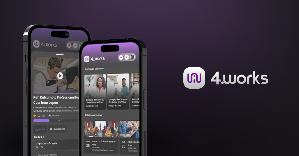 4.works - A área de membros que funciona dentro do seu aplicativo ...