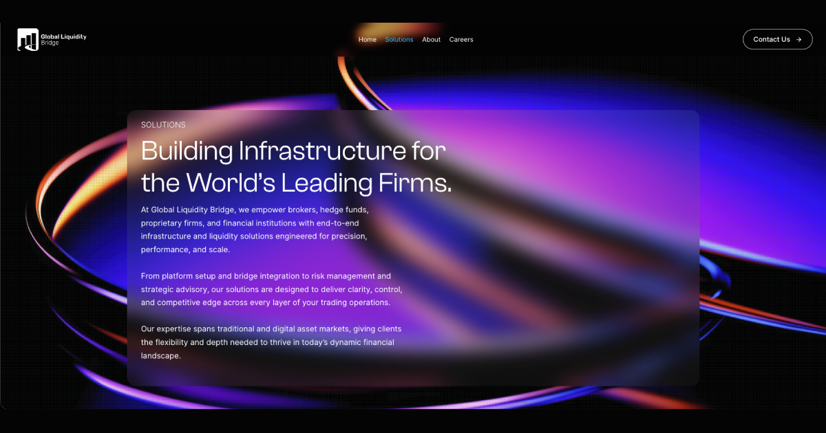 Global Liquidity Bridge | Risk Management & Infrastructure Solutions