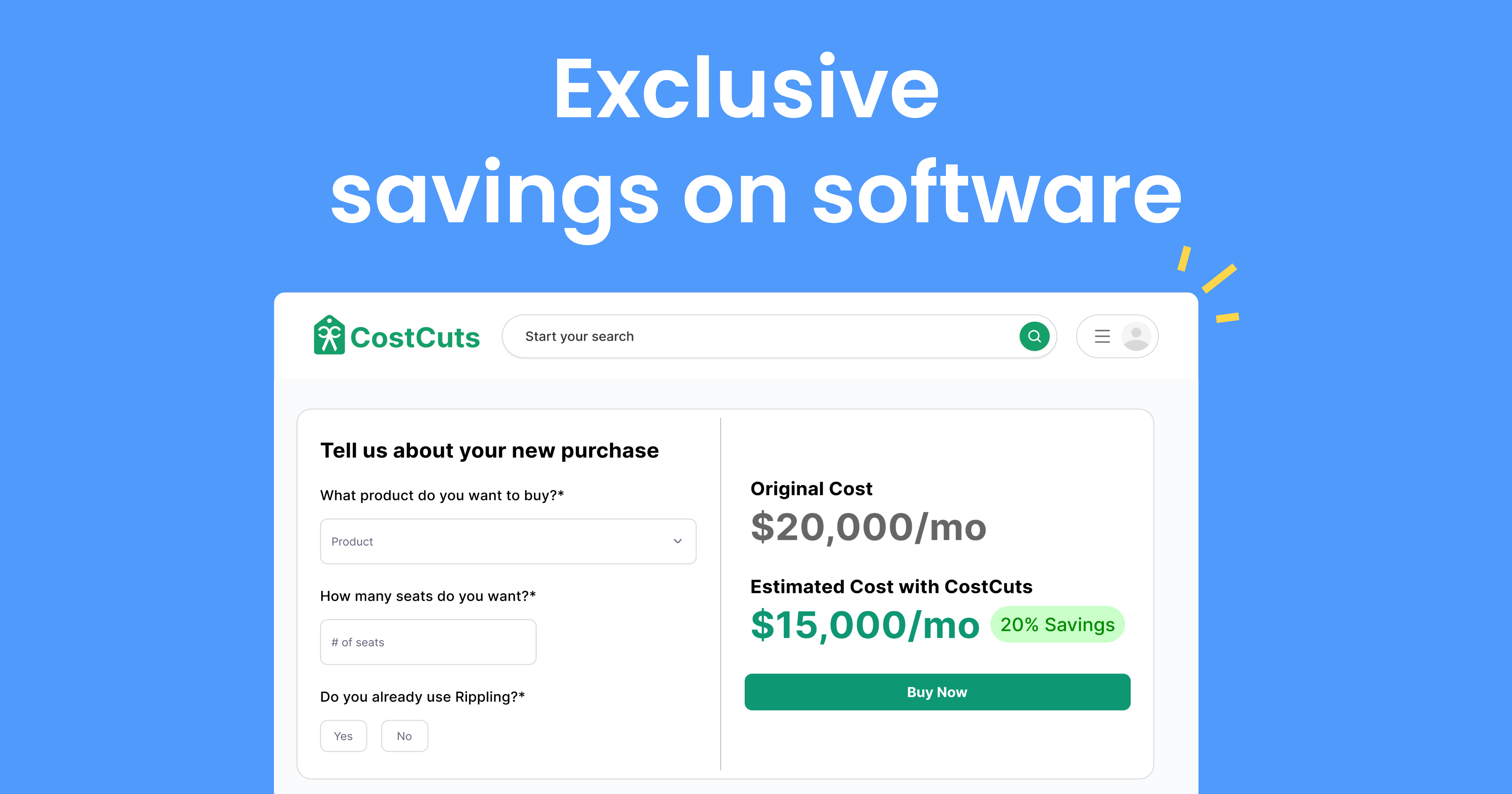 Screenshot of CostCuts
