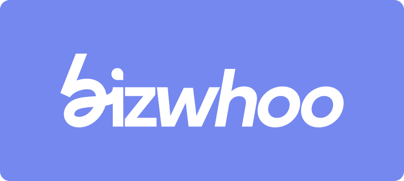 Bizwhoo website homepage built with Framer