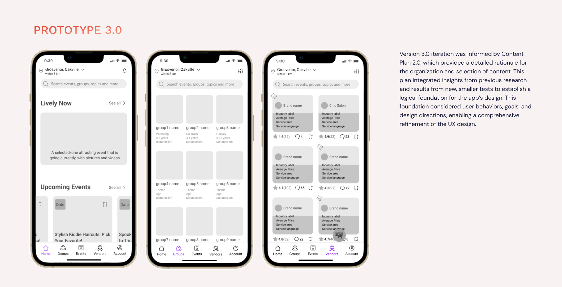 Usability iterations — 7 slides — 3 of 7