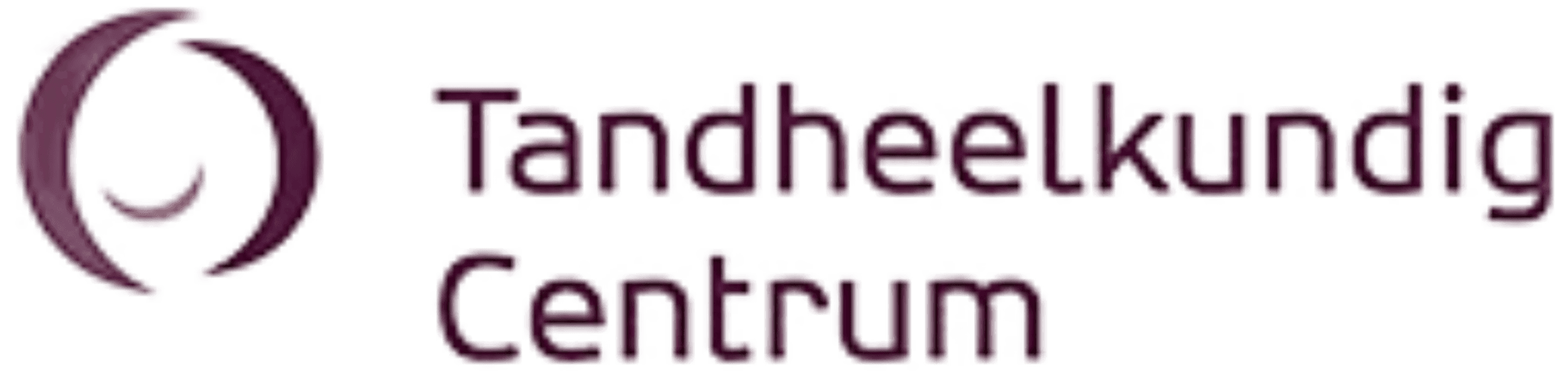 Logo of "Tandheelkundig Centrum" in purple lettering alongside a stylized tooth illustration.