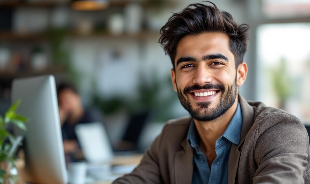 Man sitting in an office