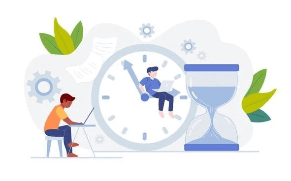 A professional HR manager is seated at a modern office desk, carefully reviewing employee classification documents to ensure compliance with the Fair Labor Standards Act. The scene reflects the importance of accurately defining full-time and part-time employment, as well as the associated benefits and responsibilities for full-time employees.