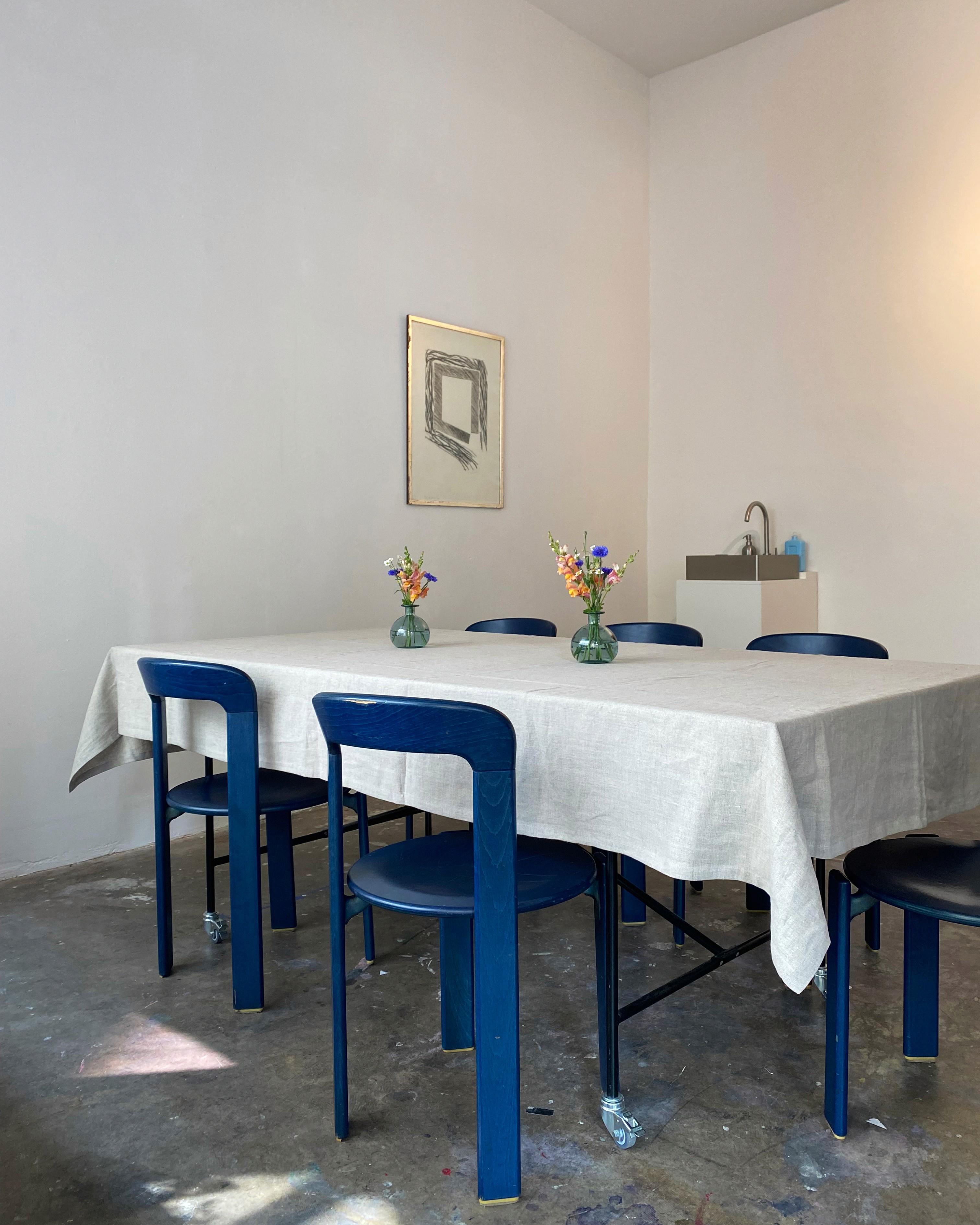 Gedeckter Tisch im Juwel für eine Trauerfeier