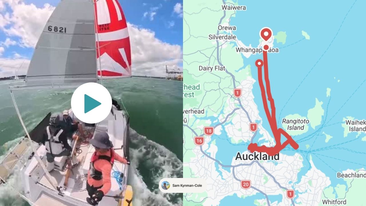 SeaPeople user taking part in the Auckland Anniversary Day Regatta Sail