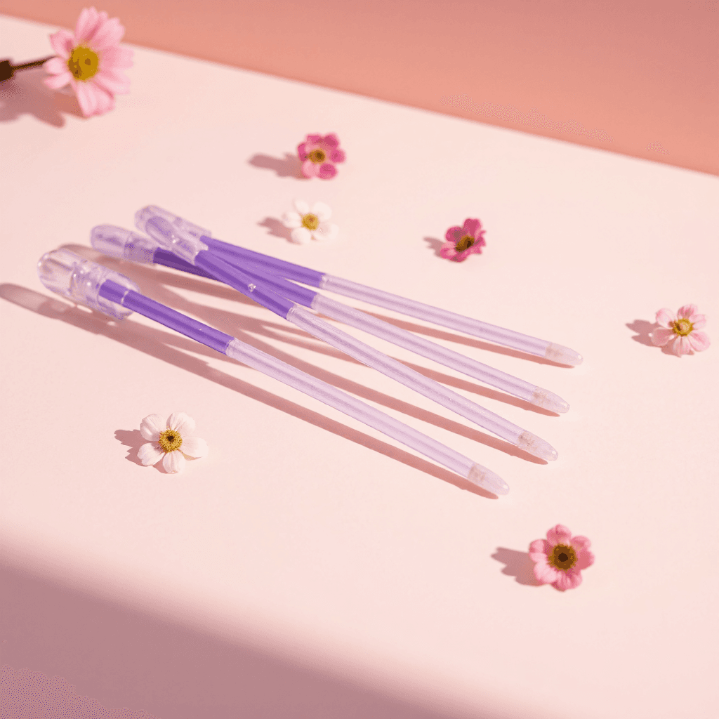 product photography of a bundle of cosmetic applicators