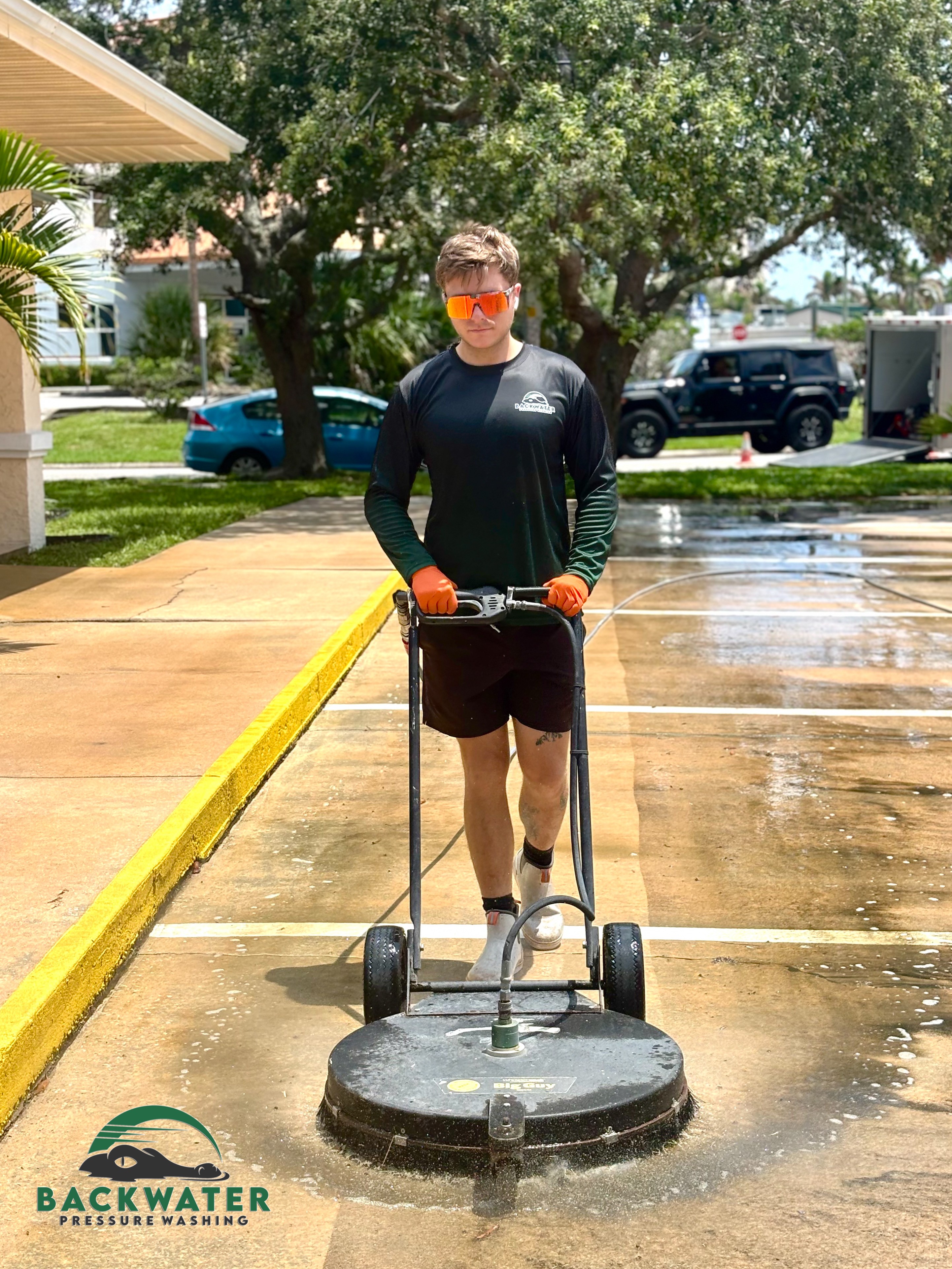 Parking Lot Pressure Washing
