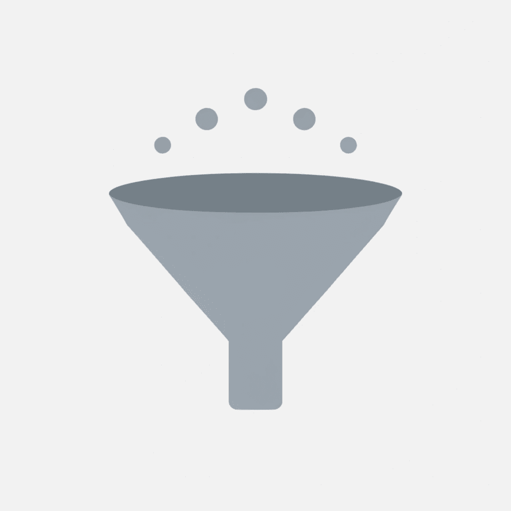 Funnel diagram showing how to narrow down from many universities to those with generous international aid programs