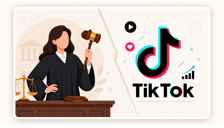 Lawyer and TikTok logo