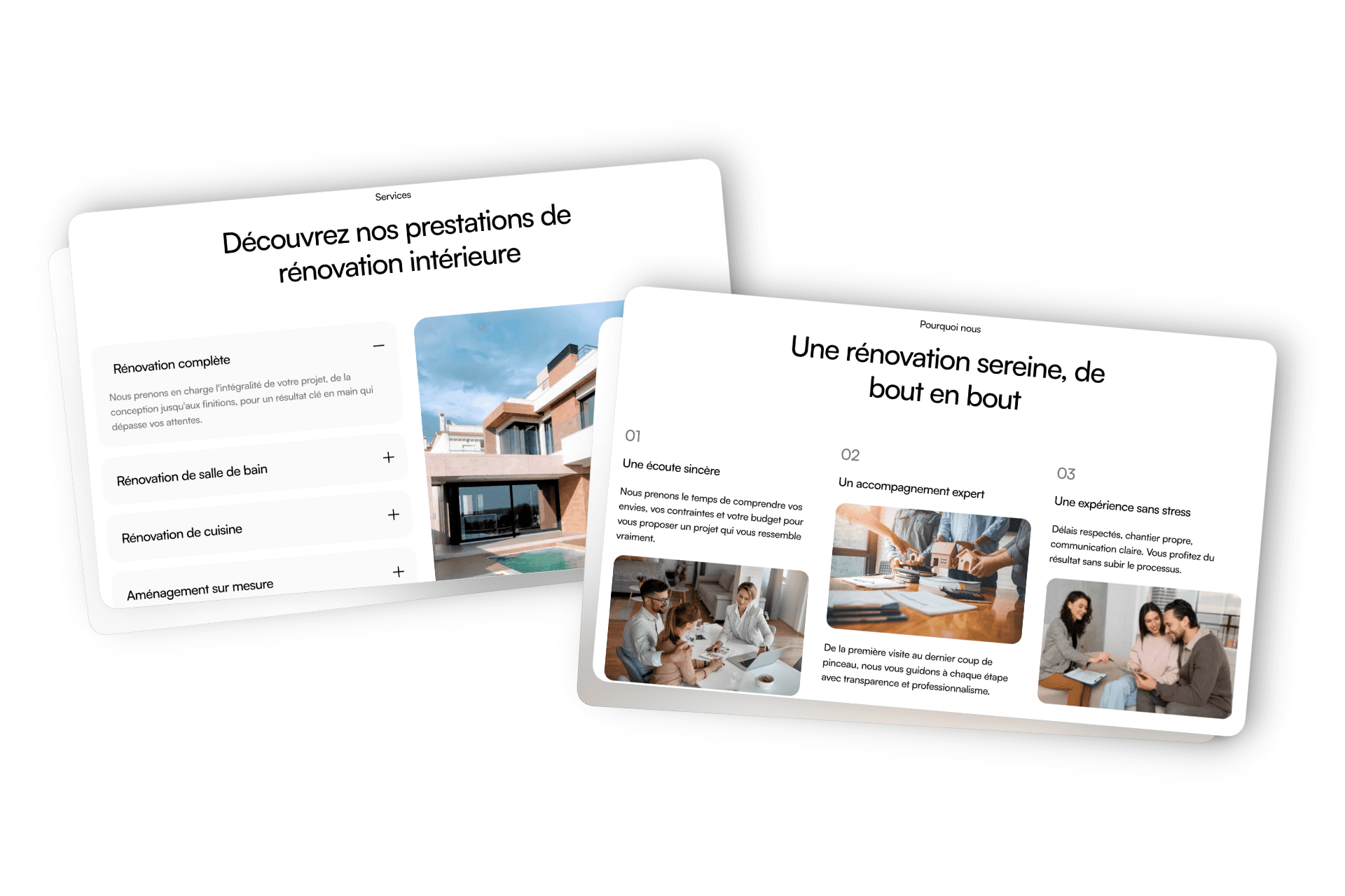site web rénovation intérieure Montpellier