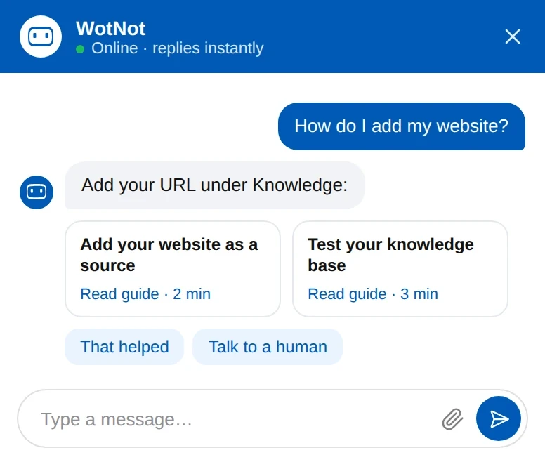 Web Chat Channel