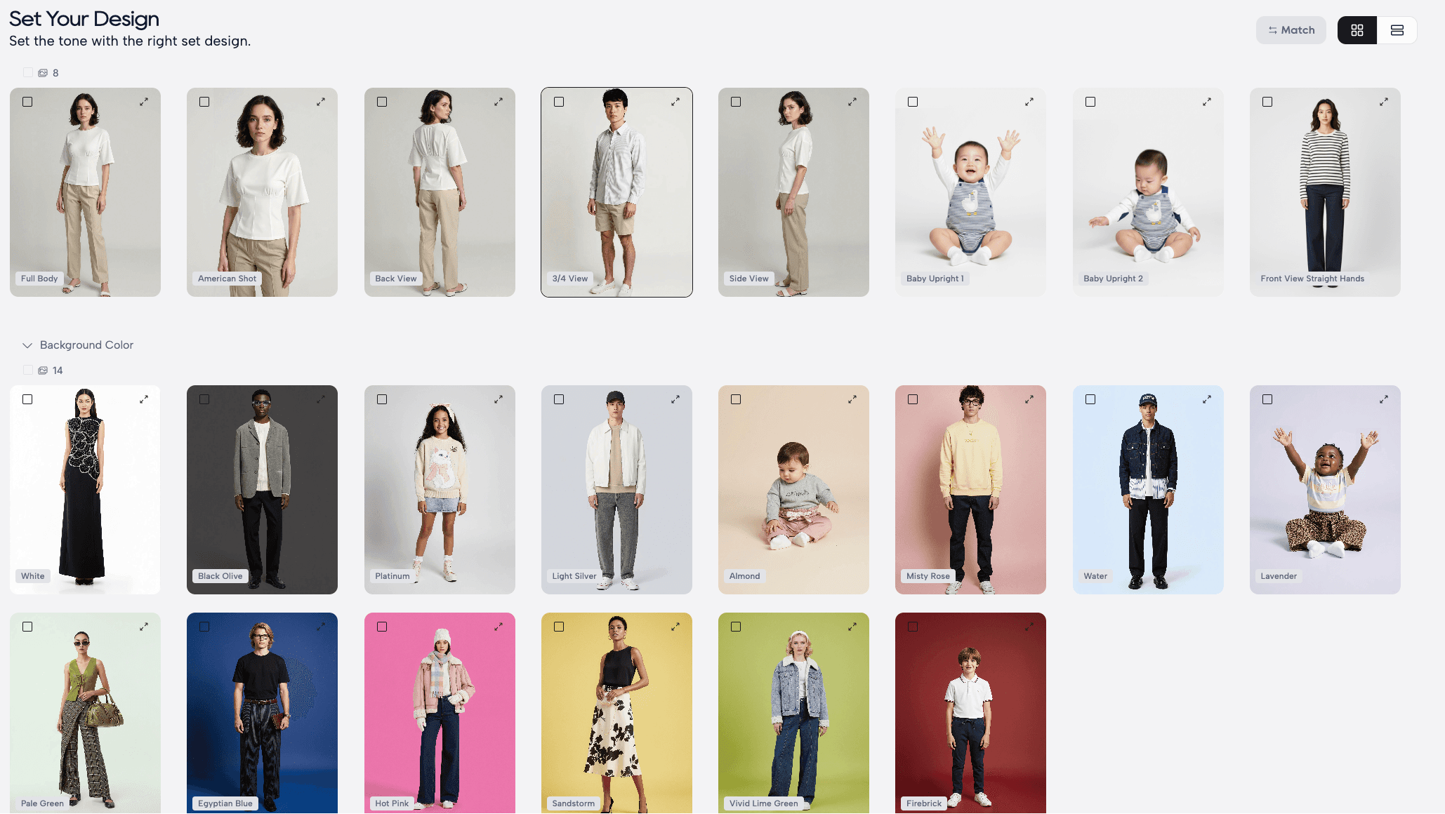 Backgrounds For AI fashion photoshoots