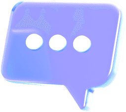 Message bubble in 3D model 