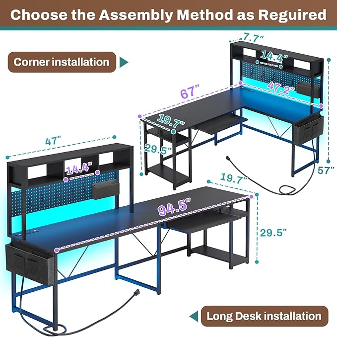 Built with premium materials, the sedeta l shaped desk ensures lasting comfort and support.