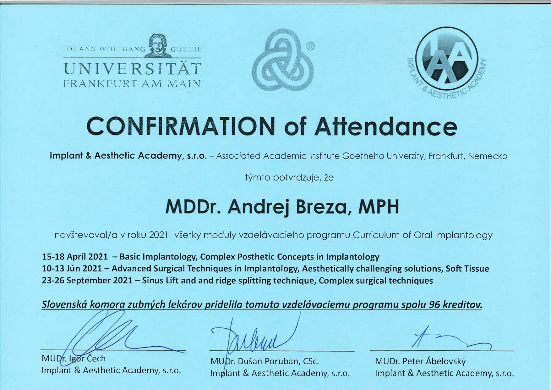 Andrej Breza - Implantologie I