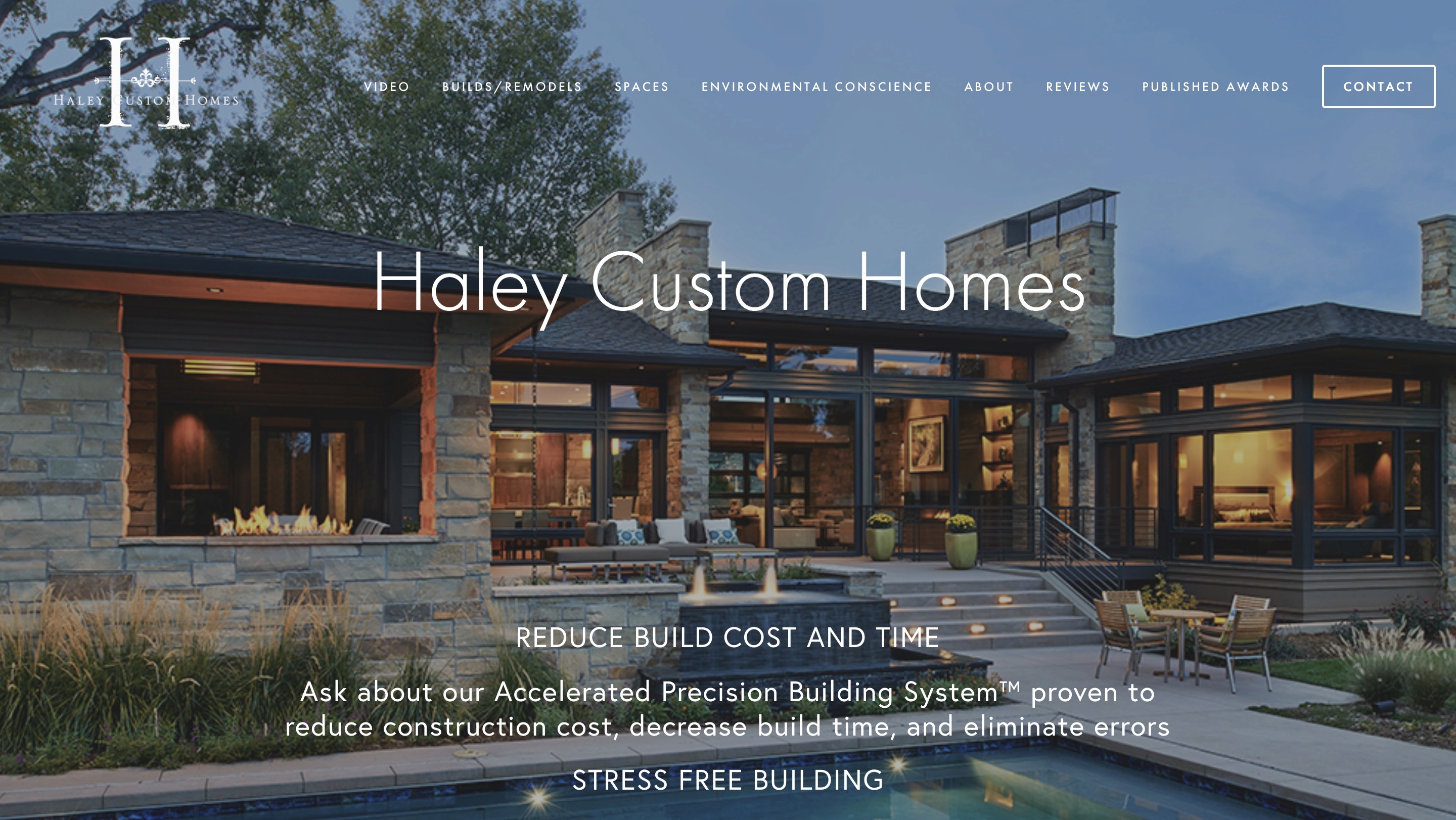 Custom home website