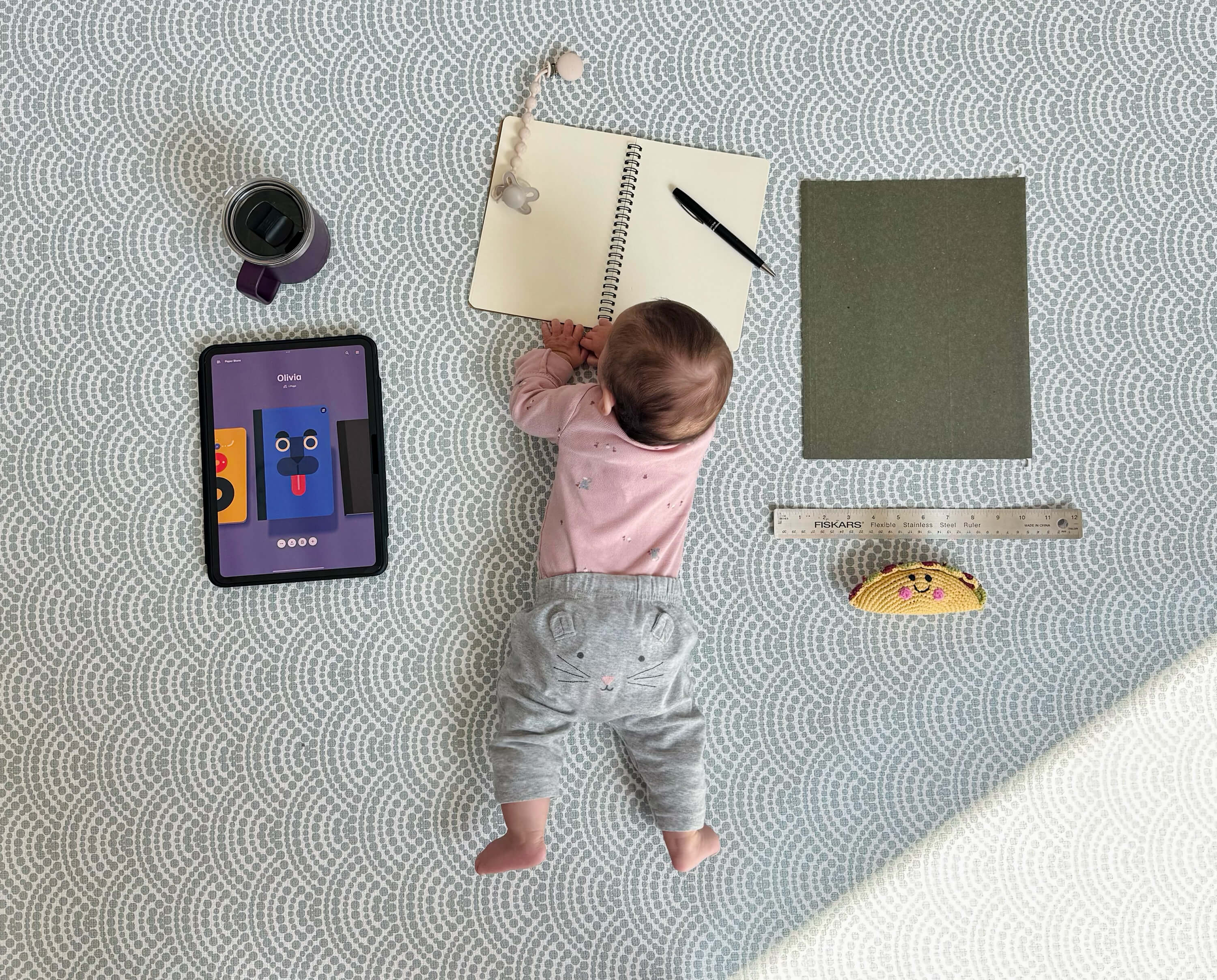 Oli crunching numbers