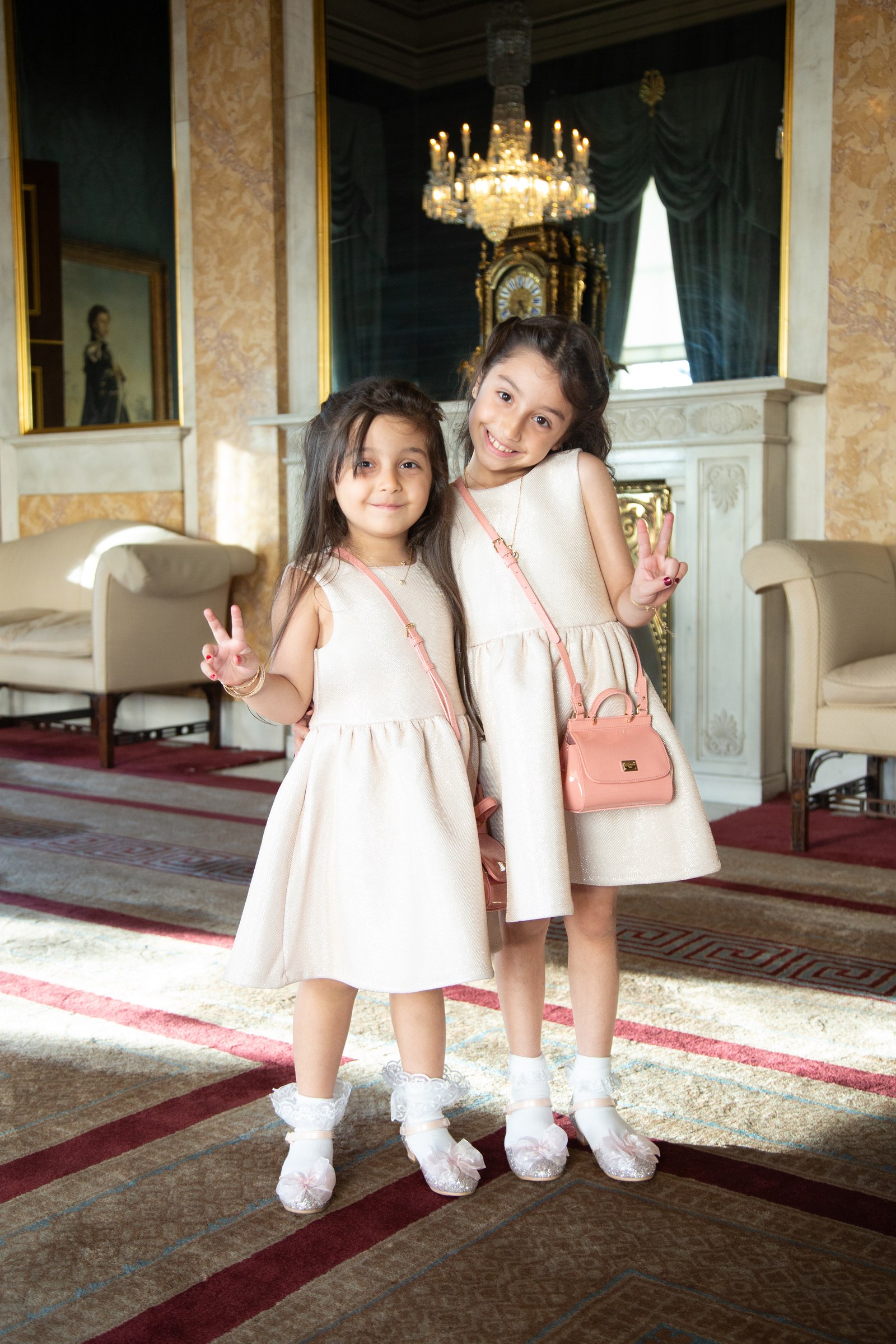 PORTRAITS · Young guests at a gala dinner.