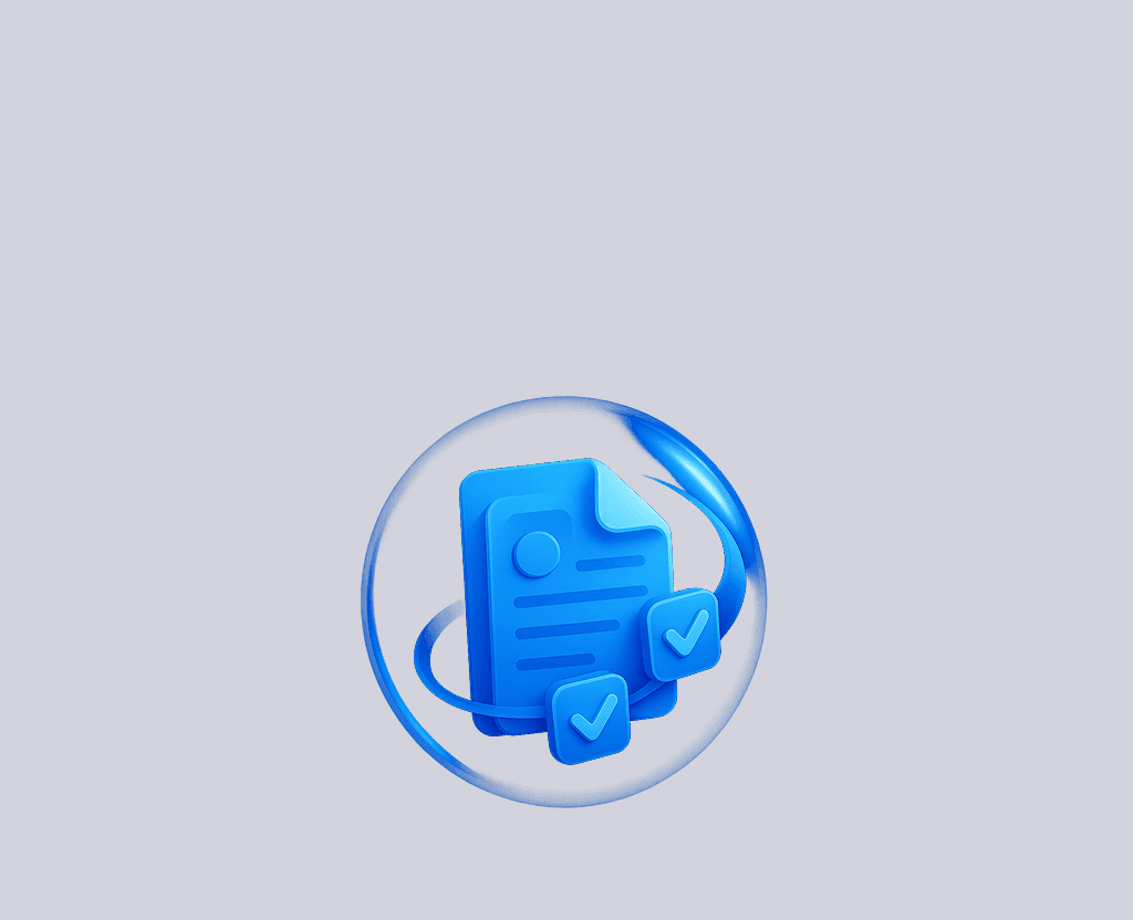 Document Management 3D Image.