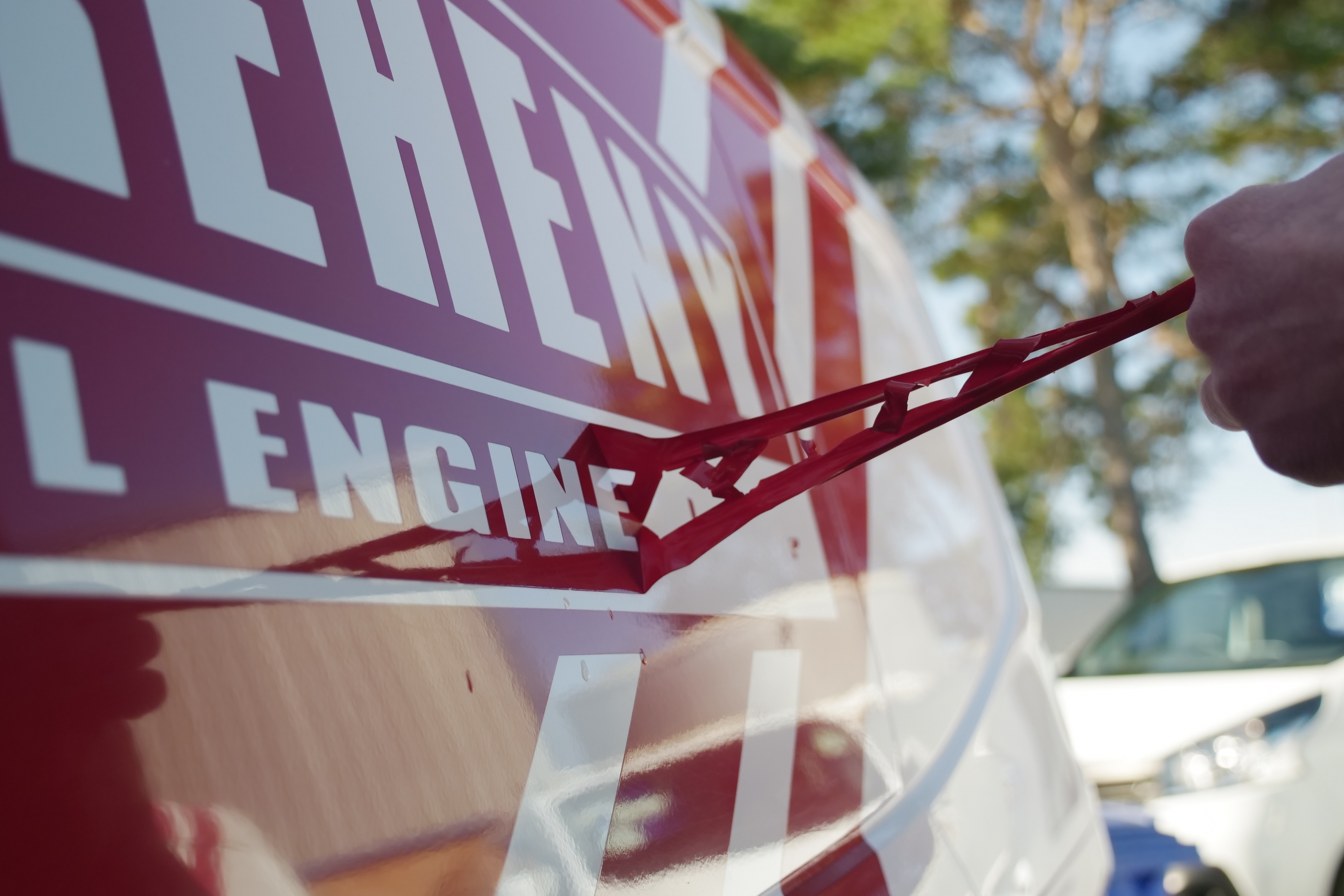 A photo of the commercial vehicles on the forecourt at TRV in Thetford.