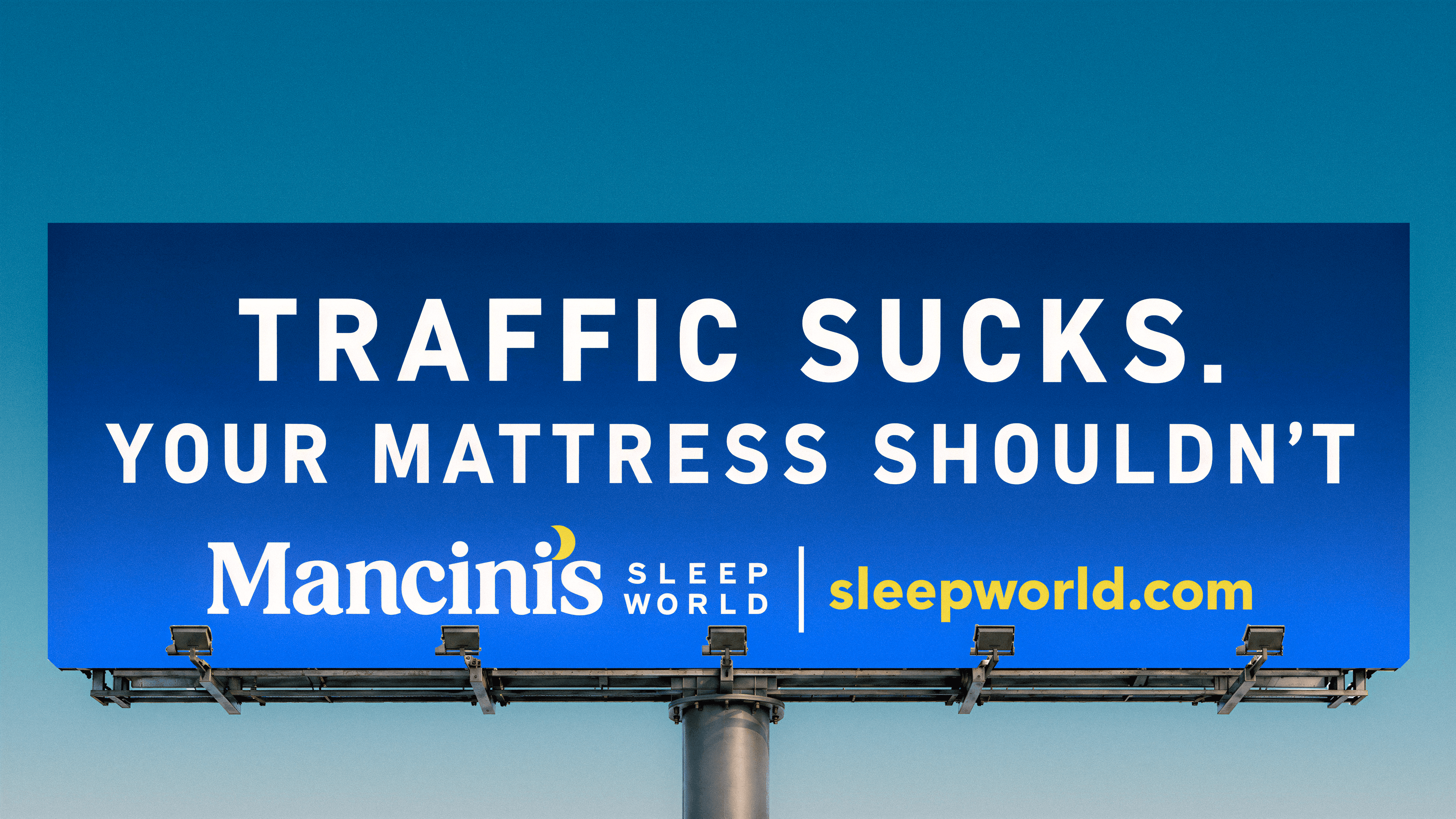 Mancini’s Sleepworld original billboard