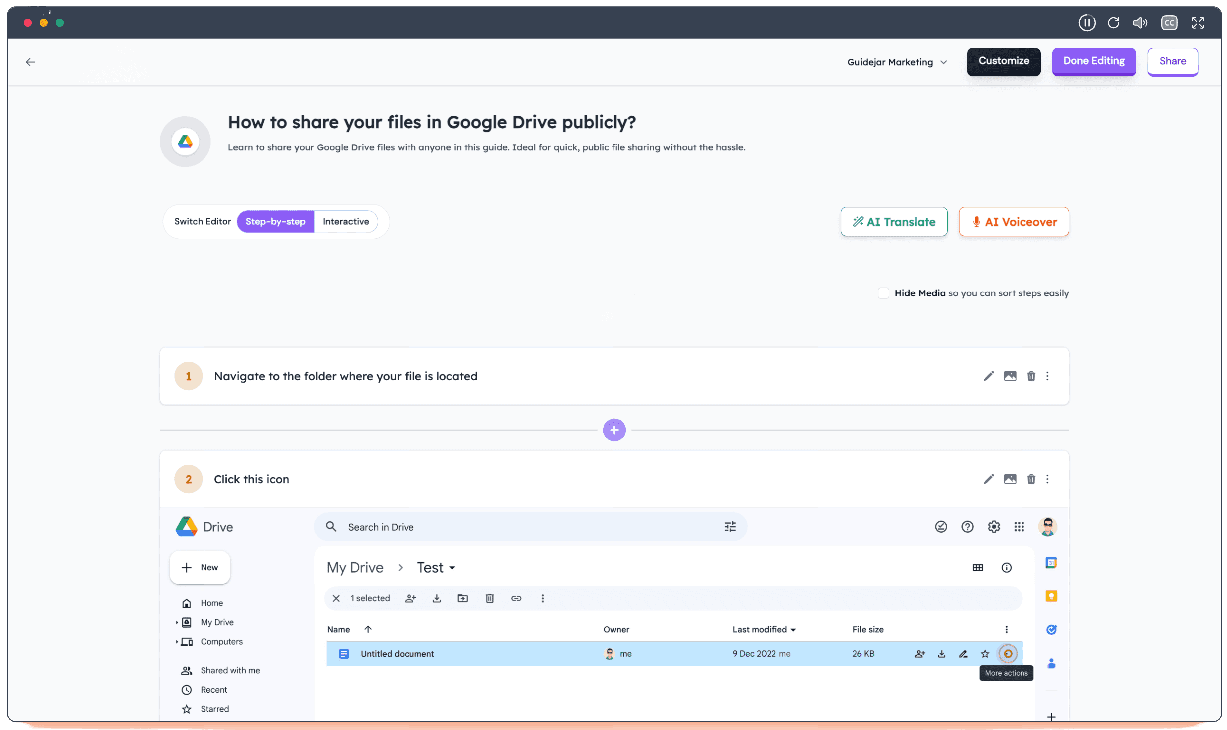 An image of Dreelio's dashboard