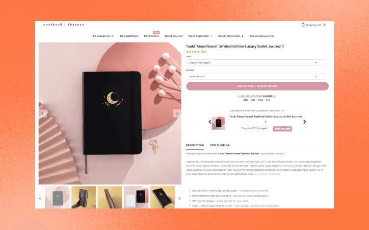 Dropshipping store showing high quality product image