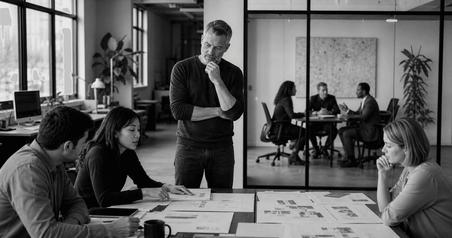 Business owner deciding between fractional AI leadership and operational execution.