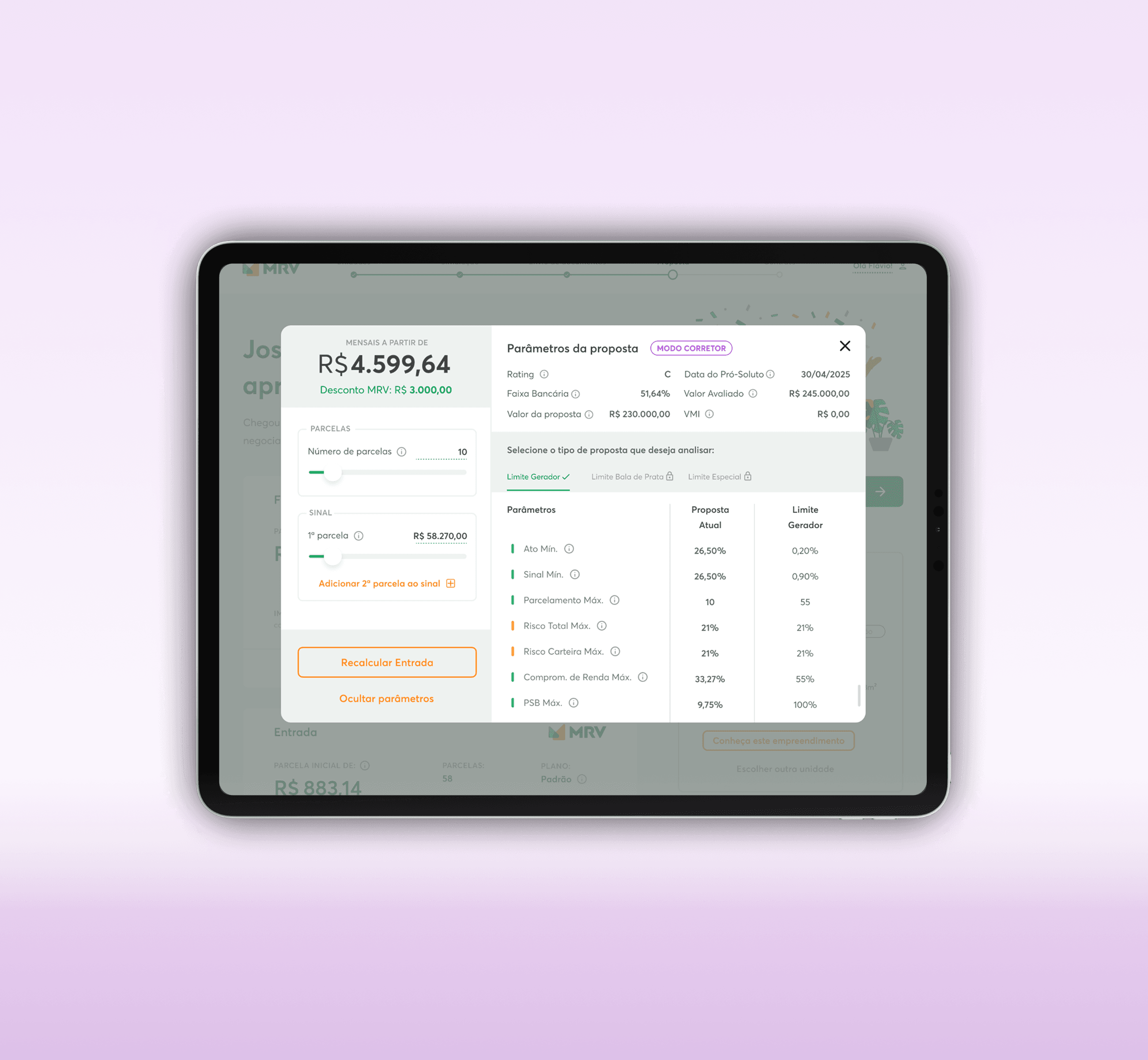 speaker with a half white half green background