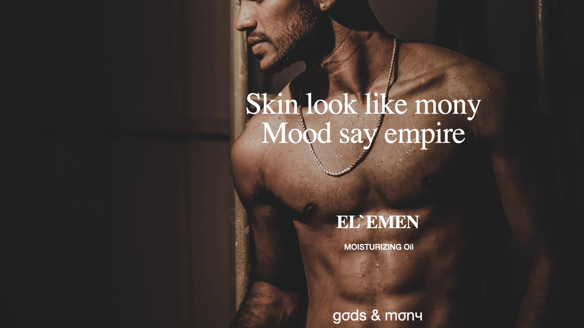 Natural face oil for men — EL'EMEN clean ingredients