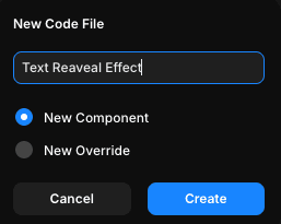 Create a new code file