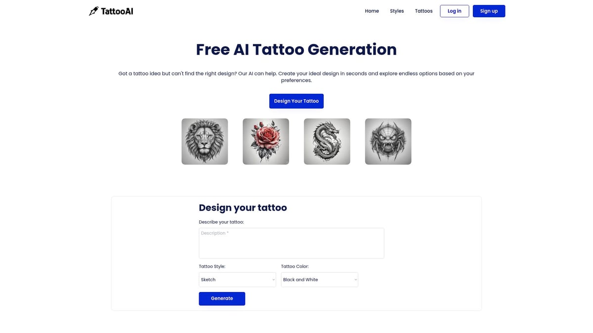 7 Amazing Best AI Tattoo Generator Picks for 2026 - Tattoo AI