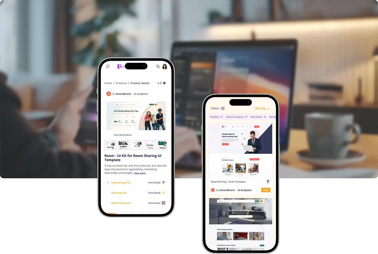 Mobile mockups