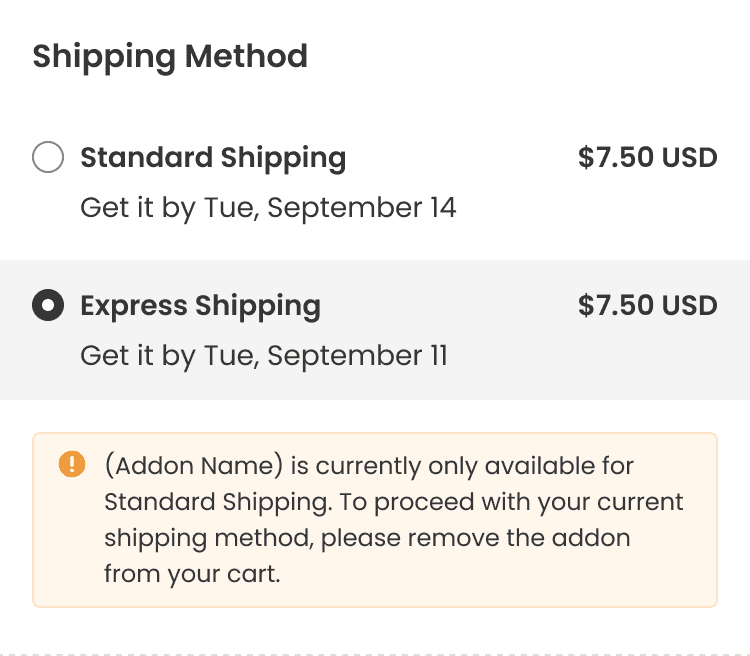 addon service notification