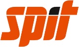 Logo de la marque Spot, affichant son nom en lettres épaisses et dynamiques de couleur orange vif sur fond transparent,.