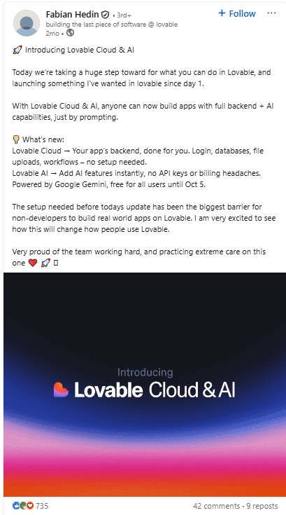 Marketing Spotlight: Lovable Marketing Strategy Leadership Presence Analysis