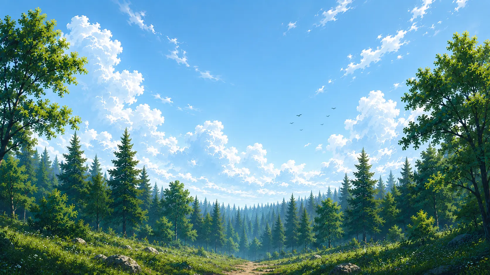 Forest hero section